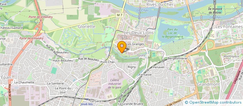 localisation de l'entreprise TROIS COEURS DE LION  TOURS