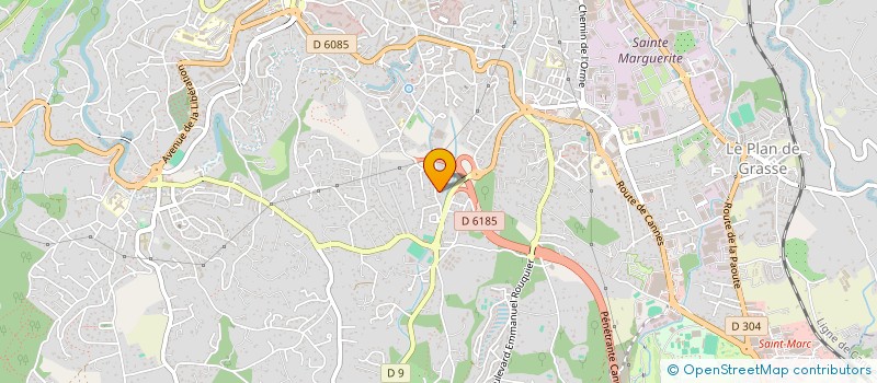 localisation de l'entreprise TROIS COEURS SAS  GRASSE