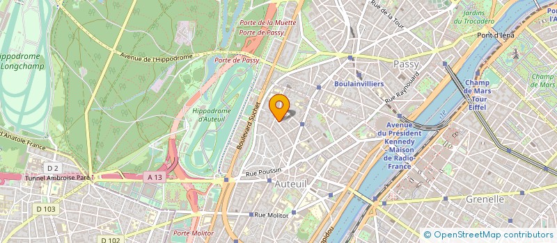 localisation de l'entreprise TROIS COULEURS PRODUCTION  PARIS