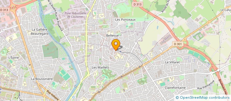 localisation de l'entreprise TROIS DE COEUR à LE MANS