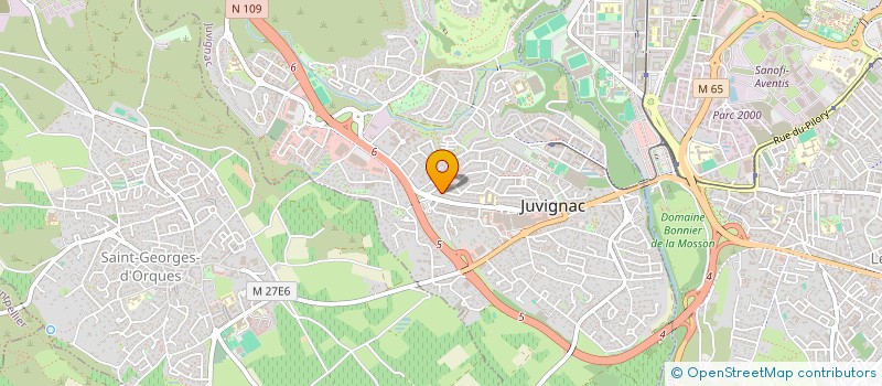 localisation de l'entreprise TROIS FRONTIERES PRODUCTION  JUVIGNAC