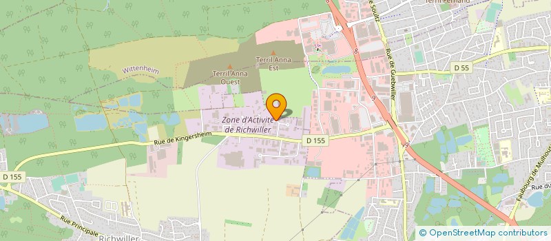 localisation de l'entreprise TROIS  FRONTIERES PROPRETE  RICHWILLER