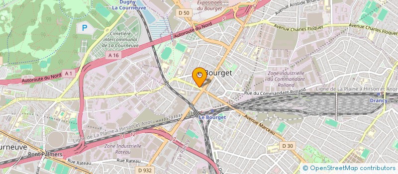 localisation de l'entreprise TROIS H  LE BOURGET