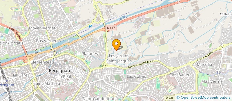 localisation de l'entreprise TROIS M à PERPIGNAN