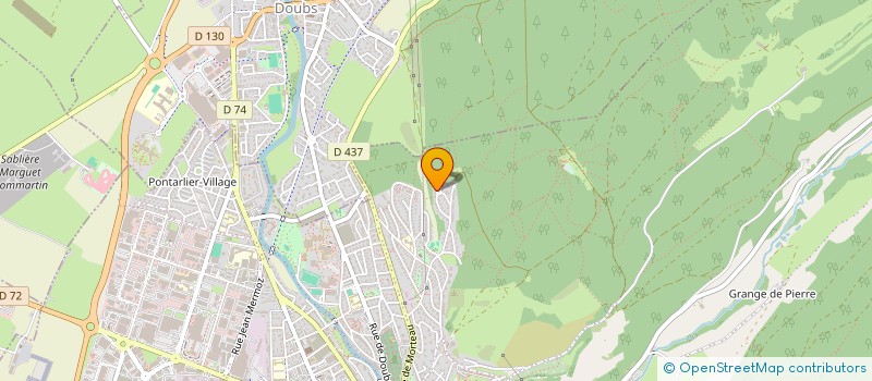 localisation de l'entreprise TROIS P  PONTARLIER