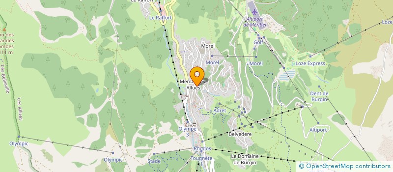 localisation de l'entreprise TROIS PEQUET A MERIBEL  LES ALLUES