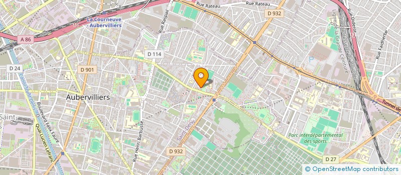 localisation de l'entreprise TROIS POINTS  AUBERVILLIERS