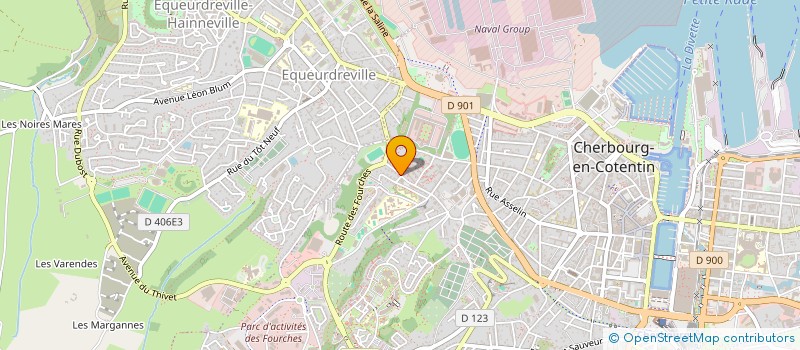 localisation de l'entreprise TROIS RIVIERES à CHERBOURG-EN-COTENTIN