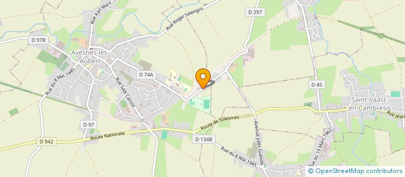 localisation de l'entreprise TROIS RIVIERES  AVESNES-LES-AUBERT