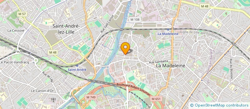 localisation de l'entreprise TROIS ROUES SOUS UN PARAPLUIE à LA MADELEINE