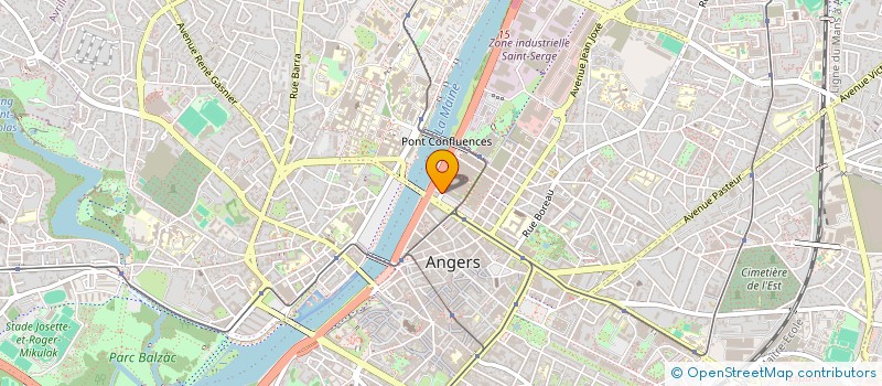 localisation de l'entreprise TROIS S à ANGERS