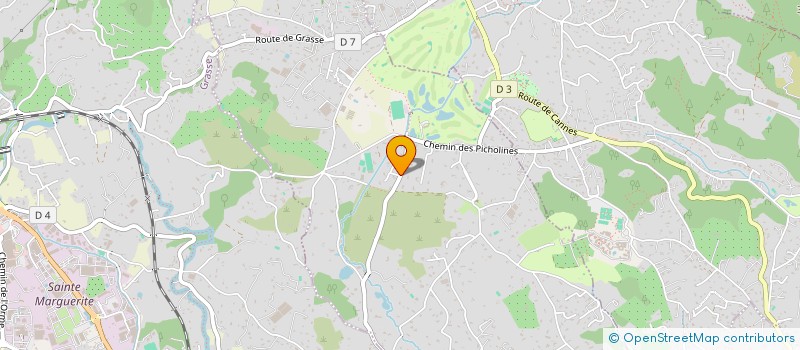 localisation de l'entreprise TROIS SAPINS  CHATEAUNEUF-GRASSE