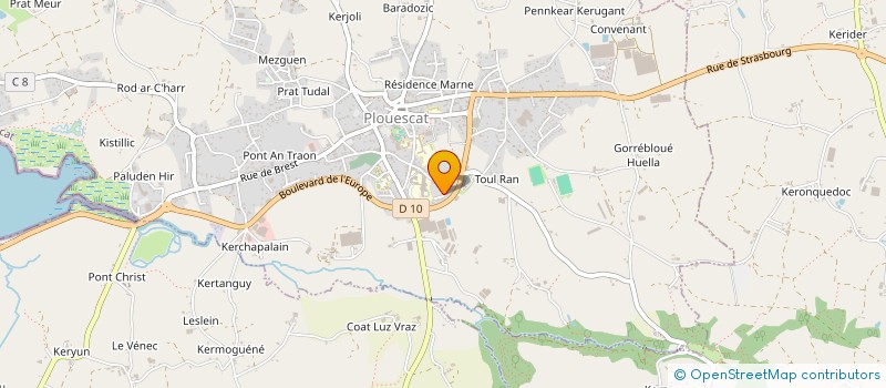 localisation de l'entreprise TROISAGROUP à PLOUESCAT