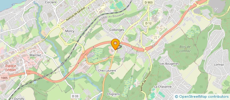 localisation de l'entreprise TROISEM à THONON-LES-BAINS