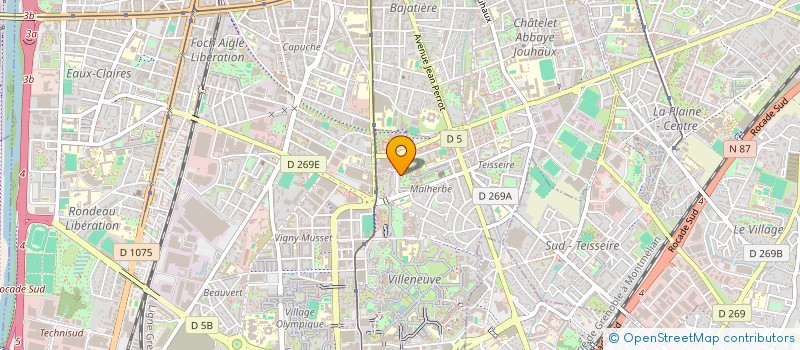 localisation de l'entreprise TROISIEME CINEMA IMAGES à GRENOBLE