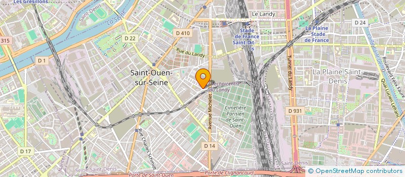 localisation de l'entreprise TROISIEME ESCALE à SAINT-OUEN-SUR-SEINE