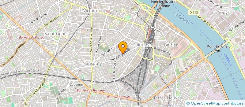 localisation de l'entreprise TROISIEME GENOU  BORDEAUX