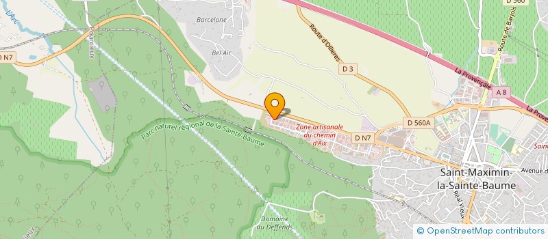 localisation de l'entreprise TROISQUATRE  ST MAXIMIN LA STE BAUME