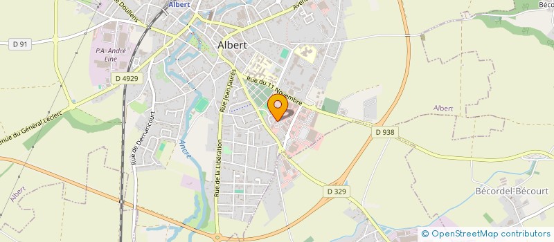 localisation de l'entreprise TROISVALLET AUTOMOBILE  ALBERT