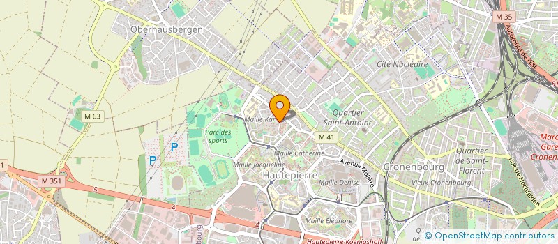 localisation de l'entreprise TROIZENE à STRASBOURG