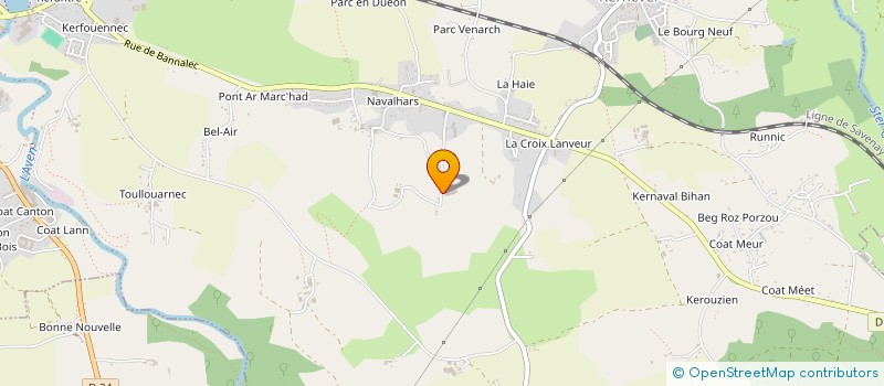 localisation de l'entreprise TROLAN  ROSPORDEN