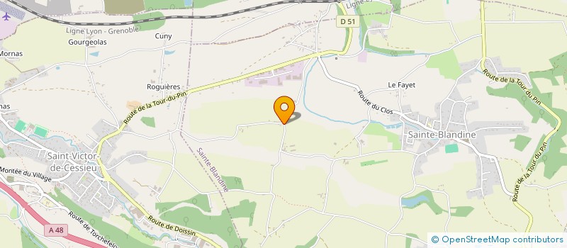 localisation de l'entreprise TROLL & BOLT à SAINTE-BLANDINE