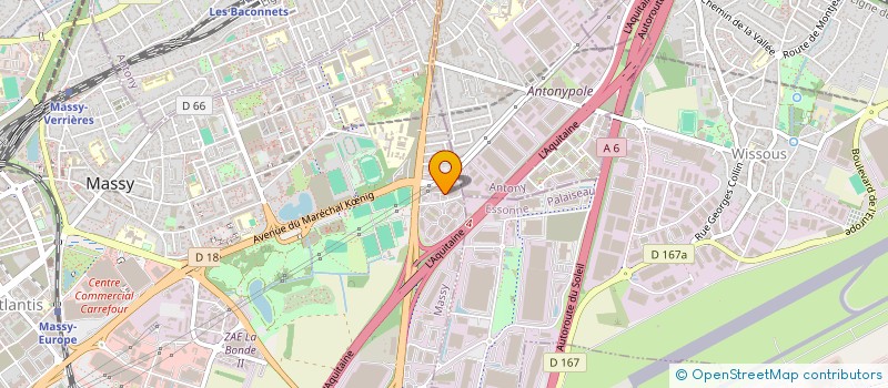 localisation de l'entreprise TROLLI FRANCE  MASSY