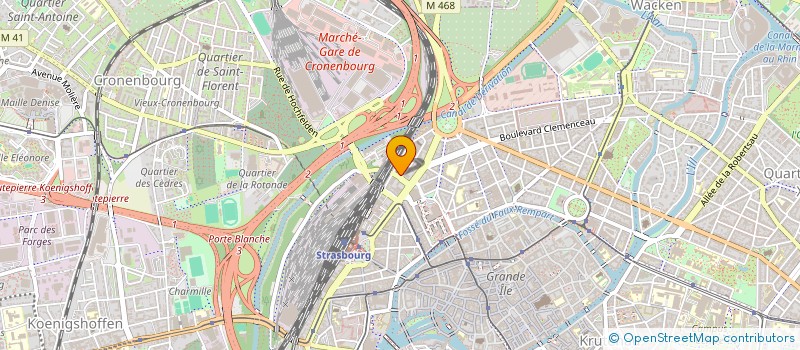 localisation de l'entreprise TROMBINI FREDERIC à STRASBOURG