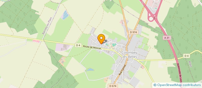 localisation de l'entreprise TROMBINI STEPHANE  COLOMBEY-LES-BELLES