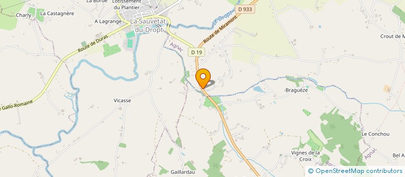 localisation de l'entreprise TROMPE L'OEIL  AGNAC