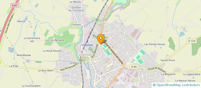 localisation de l'entreprise TROMPE L'OEIL A LA CRAIE à CHEMILLE-EN-ANJOU