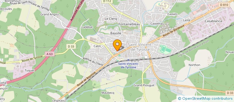 localisation de l'entreprise TROMPETTE SOUS LES PINS  SAINT-VINCENT-DE-TYROSSE