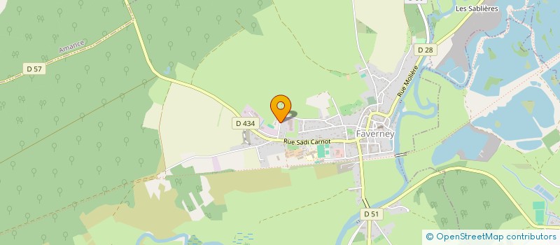 localisation de l'entreprise TROMSON DEVELOPPEMENT  FAVERNEY