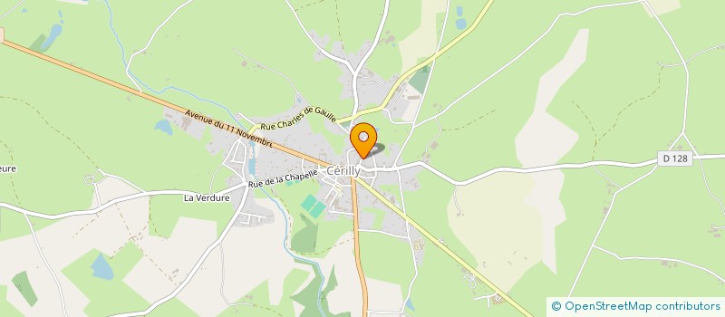 localisation de l'entreprise TRONCAIS MOTOCULTURE  CERILLY