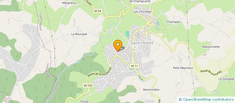 localisation de l'entreprise TRONCHON L'ETRAT RESISTANCE  SAINT-HEAND