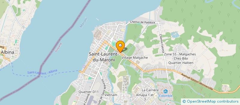 localisation de l'entreprise TRONE DU ROI MINISTERE D'EVANGELISATION à SAINT-LAURENT-DU-MARONI