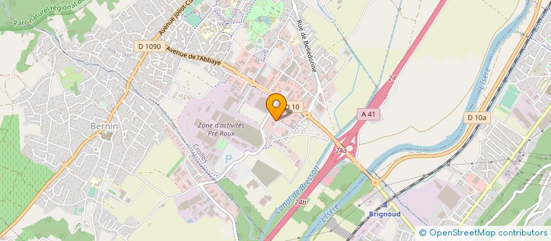 localisation de l'entreprise TRONIC'S MICROSYSTEMS à CROLLES