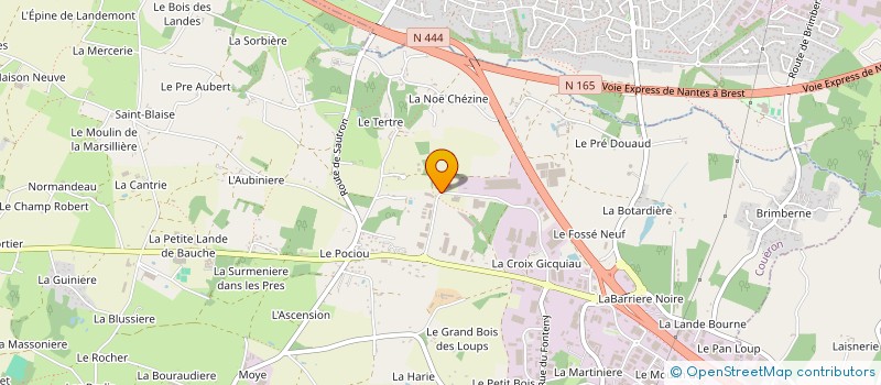 localisation de l'entreprise TRONITECH à COUERON