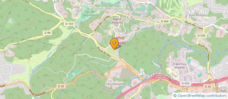 localisation de l'entreprise TROOVTOUT à VALBONNE
