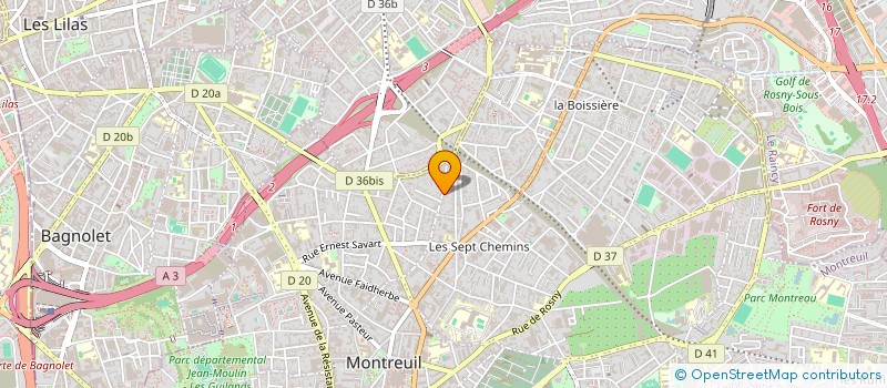 localisation de l'entreprise TROP DE BLA BLA PRODUCTION à MONTREUIL