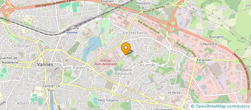 localisation de l'entreprise TROP TARD à VANNES