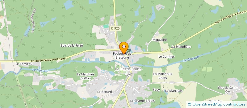 localisation de l'entreprise TROPE-DOUGIN  LA FERTE-SAINT-CYR