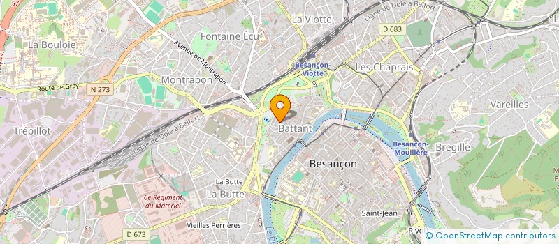 localisation de l'entreprise TROPEA à BESANCON