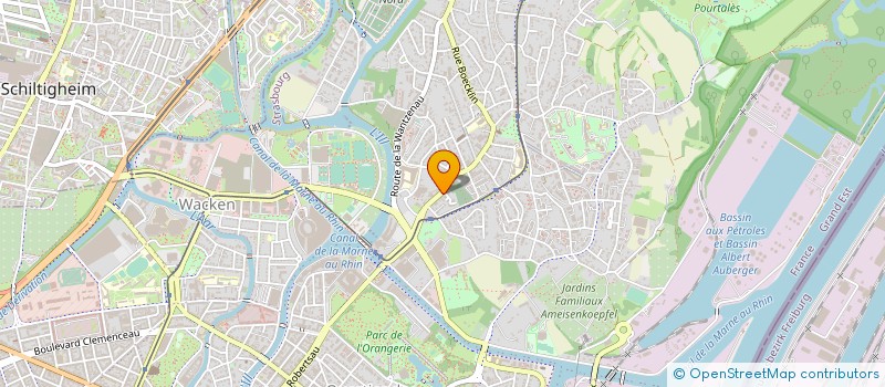 localisation de l'entreprise TROPEZIA COIFFURE à STRASBOURG