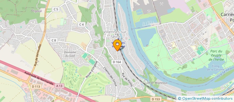 localisation de l'entreprise TROPEZINA  VILLENNES-SUR-SEINE