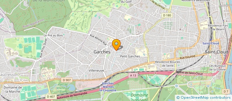 localisation de l'entreprise TROPHEE DE GOLF DES GRANDES ECOLES à GARCHES