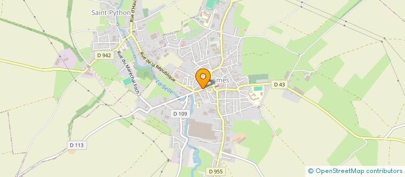 localisation de l'entreprise TROPHEE ENCOURAGEMENT FOOTBALL à SOLESMES