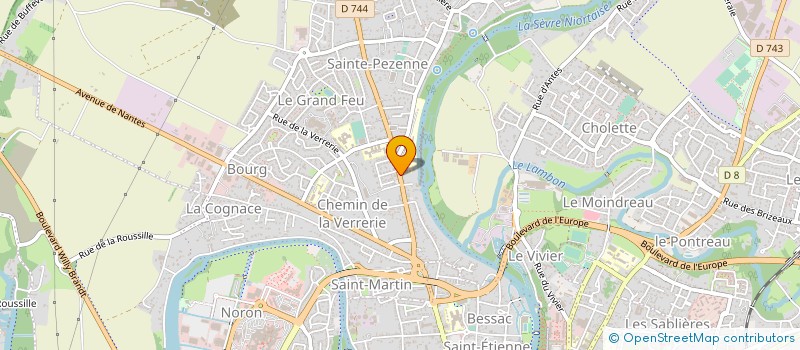 localisation de l'entreprise TROPHEE GLISSE  NIORT