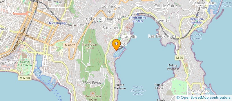 localisation de l'entreprise TROPHEE PASQUI à VILLEFRANCHE-SUR-MER
