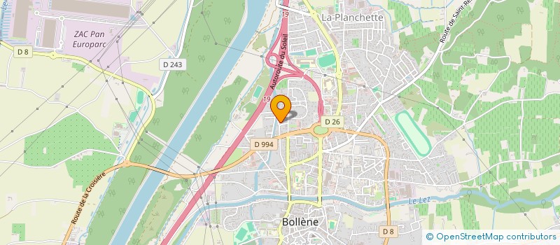 localisation de l'entreprise TROPHEES BATIVINCE à BOLLENE